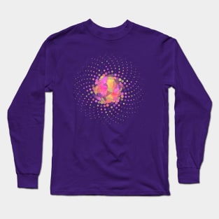 Rainbow Phyllotaxis 3D Flower Long Sleeve T-Shirt